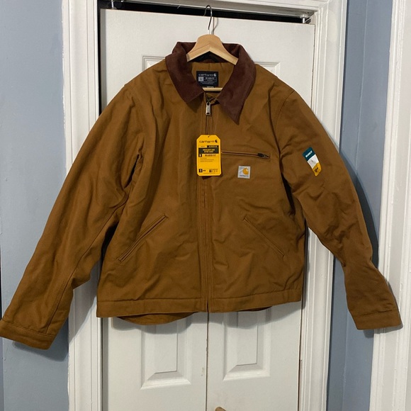 Carharttt Duck Blanket-Lined Detroit Jacket, Relaxed Fit - Picture 1 of 8